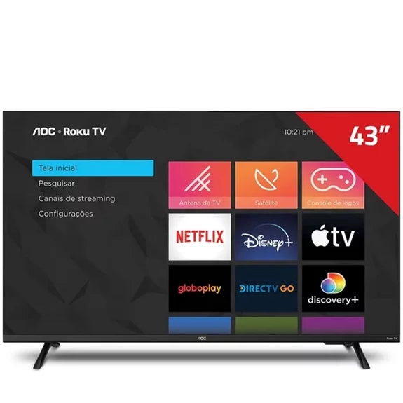 TV 43P AOC LED SMART WIFI HD HDMI