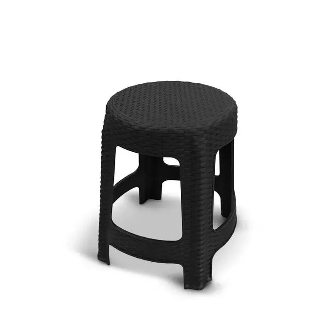 Banqueta Rattan Premium Preta