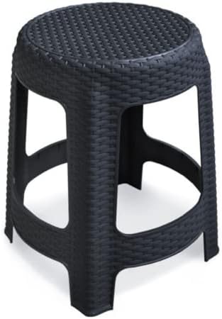 Banqueta Rattan Premium Preta