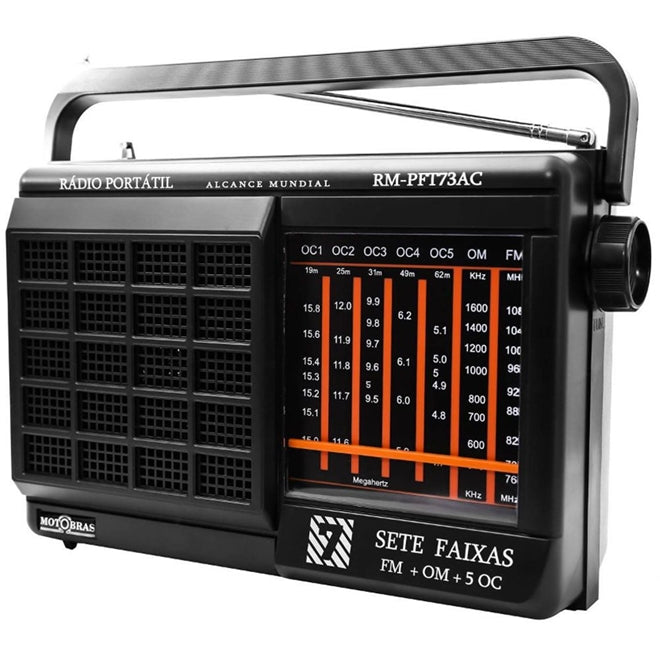 Rádio Motobrás RM-PFT73AC 7 Faixas FM