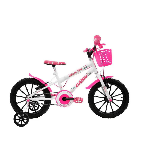 BICICLETA ARO 16 FEMININA UNICORNIO BCO/PINK