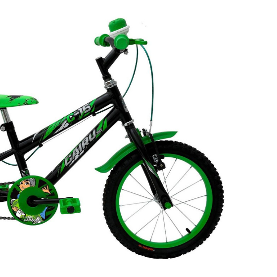 BICICLETA ARO 16 MASCULINO C-16 PRETO/VERDE