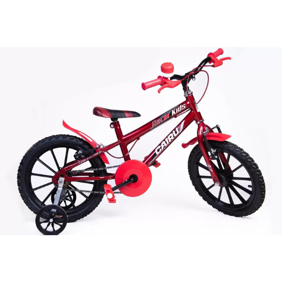 BICICLETA ARO 16 MASCULINO RACER KIDS VERMELHO