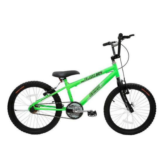 BICICLETA ARO 20 MTB REB CROSS FLASHBOY VERDE NEON