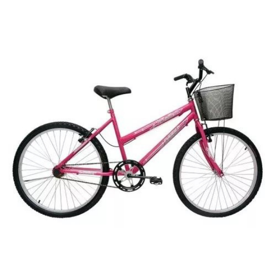 BICICLETA ARO 24 MTB BELLA ROSA PINK