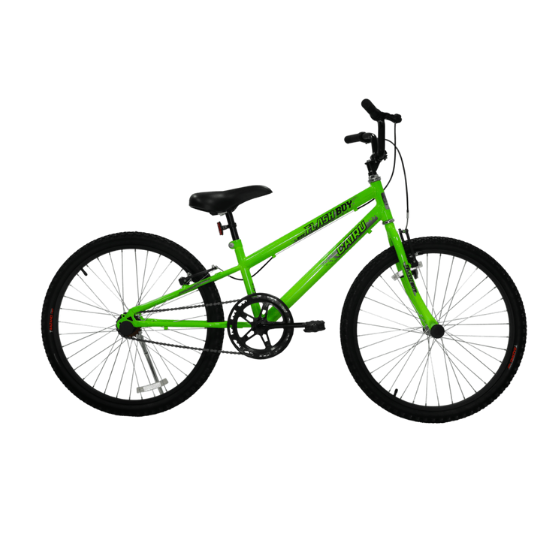 BICICLETA ARO 24 MTB RED FLASH BOY VERDE NEON