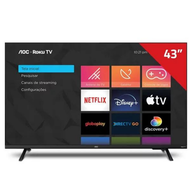 TV 43P AOC LED SMART WIFI HD HDMI