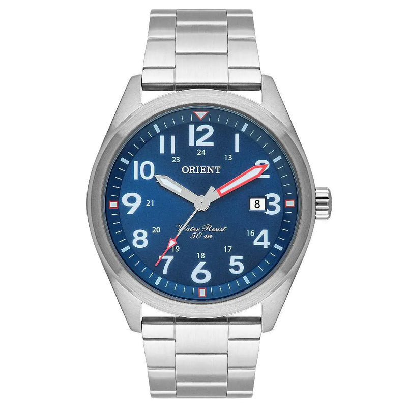 RELÓGIO ORIENT INOX AZUL MBSS1396 D2SX