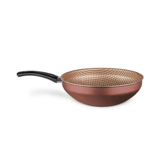 Frigideira Antiaderente Flora Chocolate WOK N28 4,3L