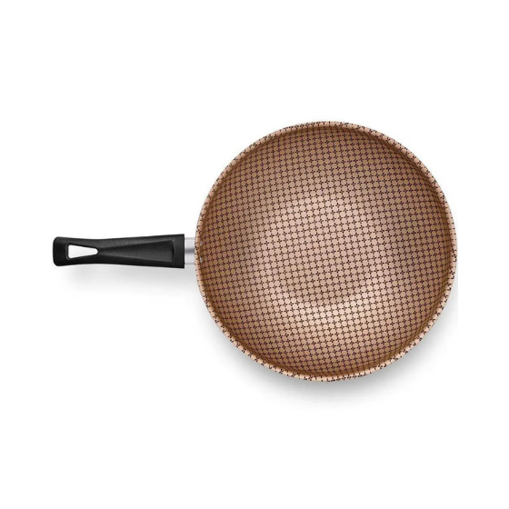 Frigideira Antiaderente Flora Chocolate WOK N28 4,3L